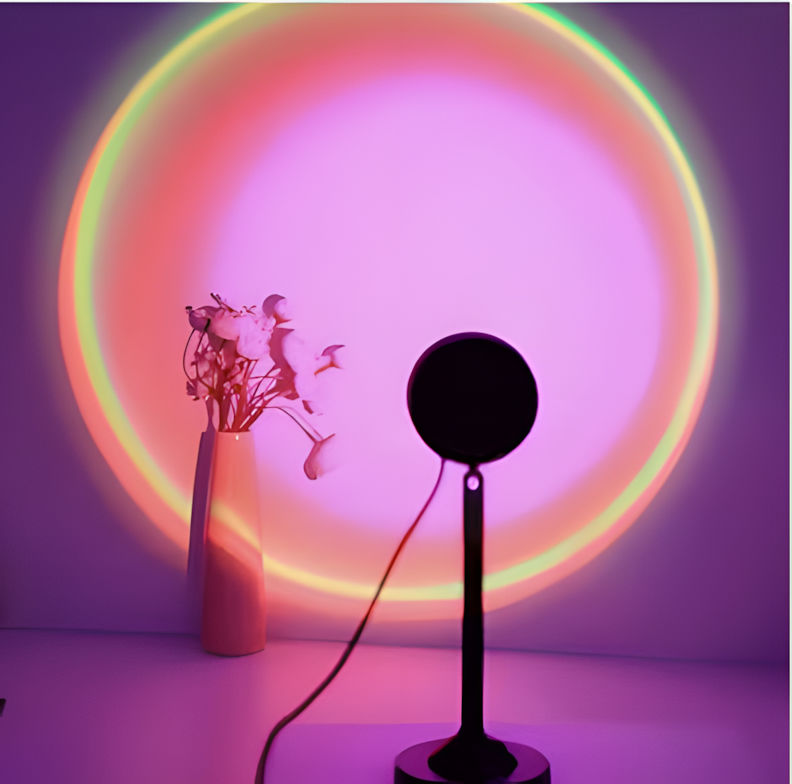 Rainbow Sunset Projection Lamp