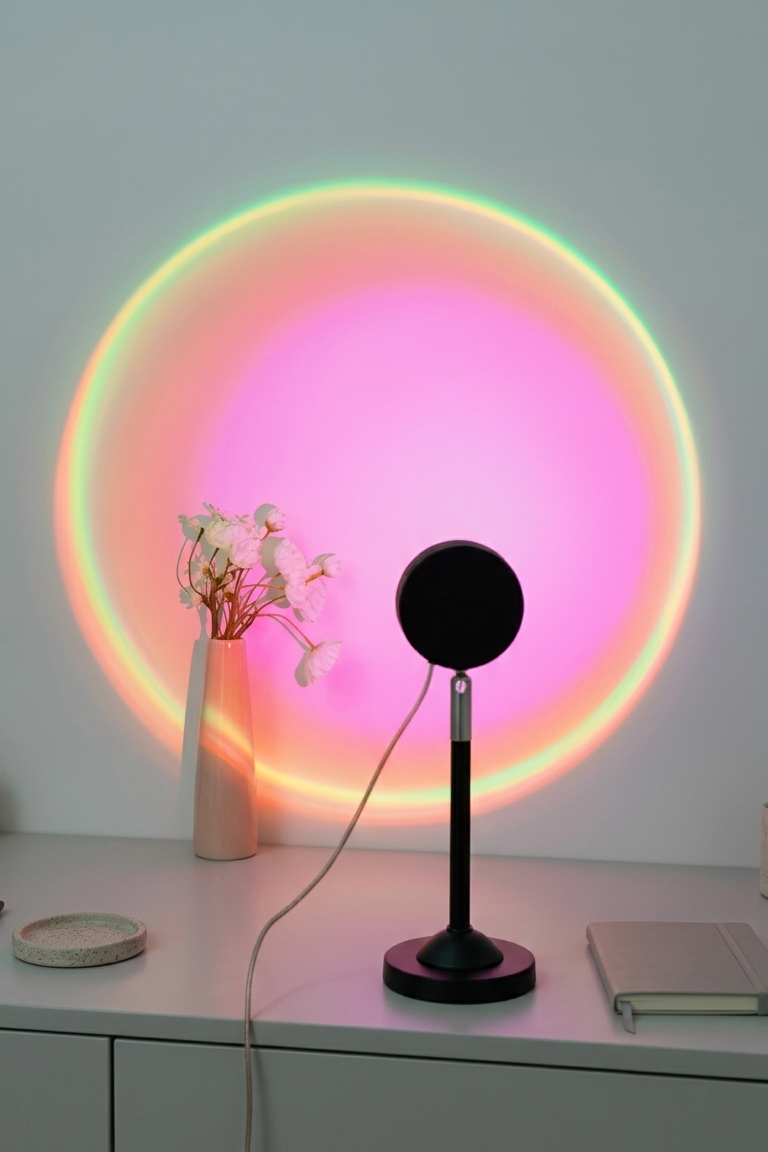 Rainbow Sunset Projection Lamp