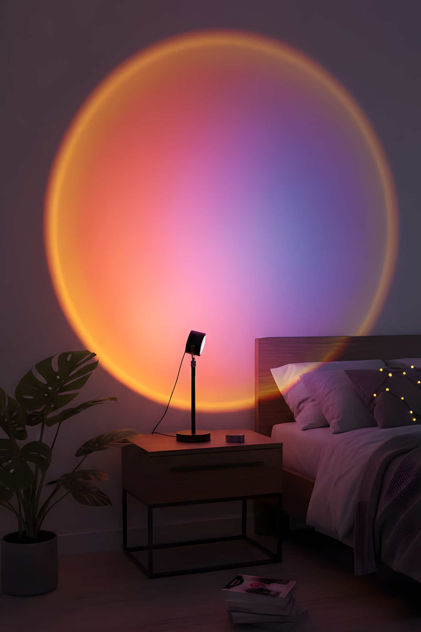 Rainbow Sunset Projection Lamp