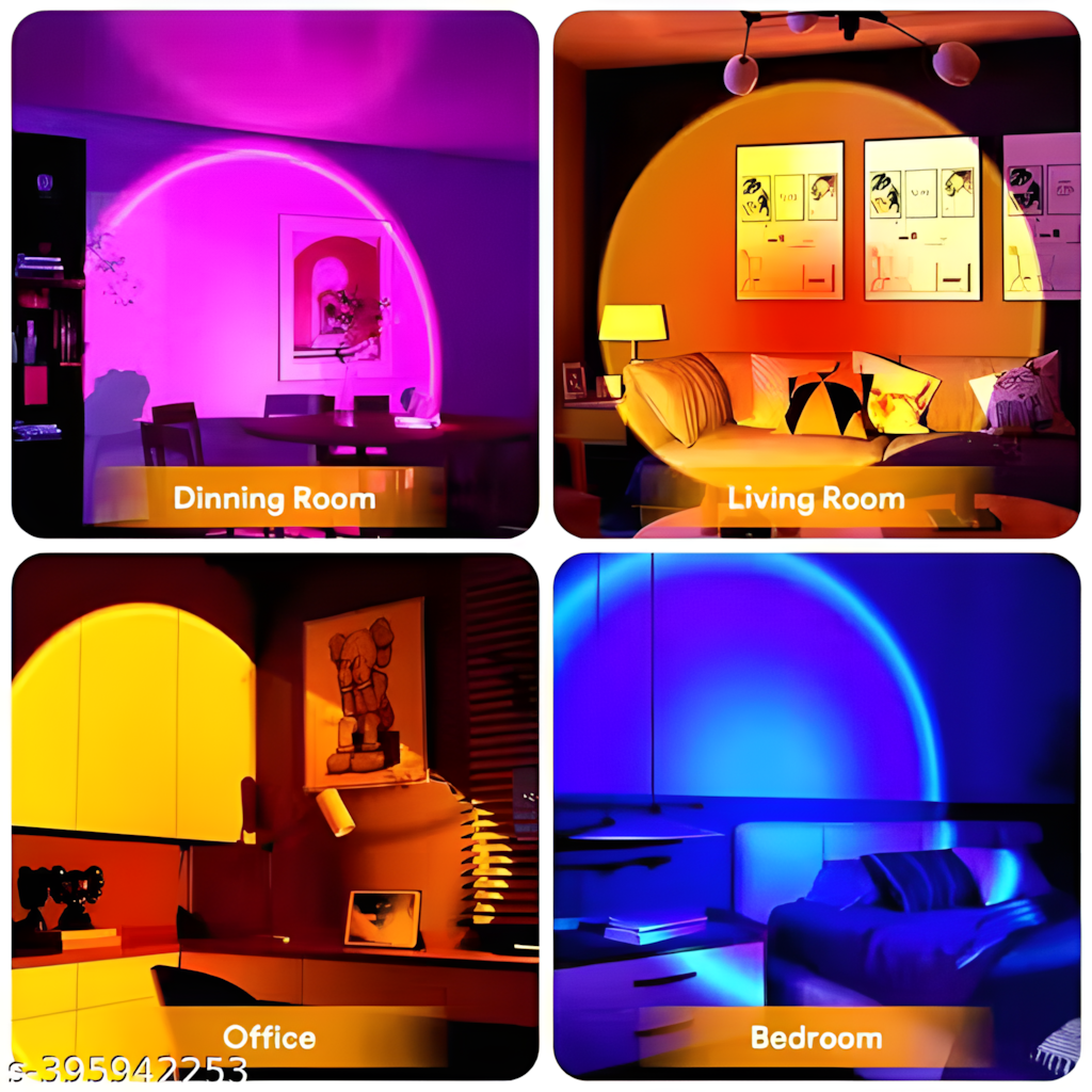 Rainbow Sunset Projection Lamp