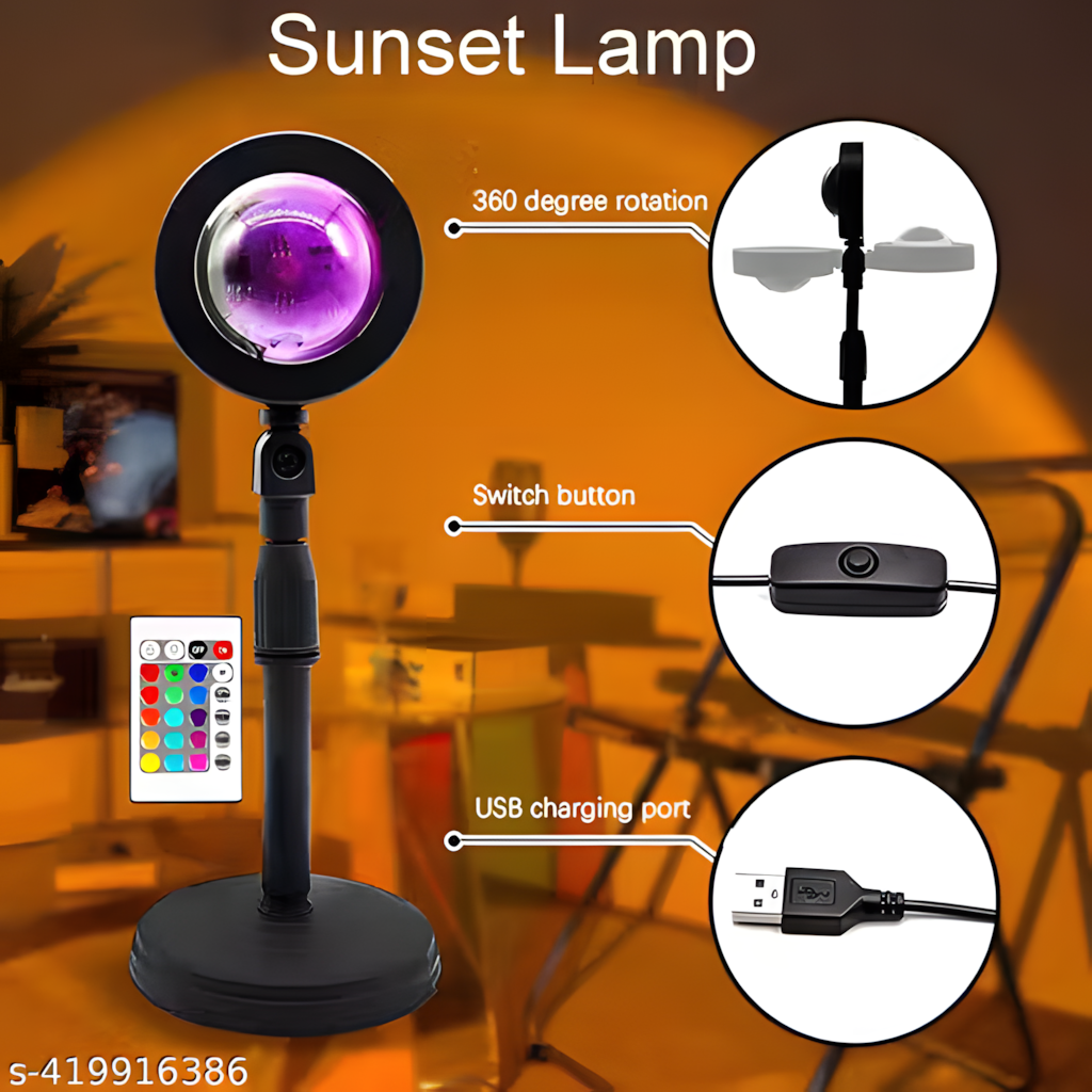 Rainbow Sunset Projection Lamp